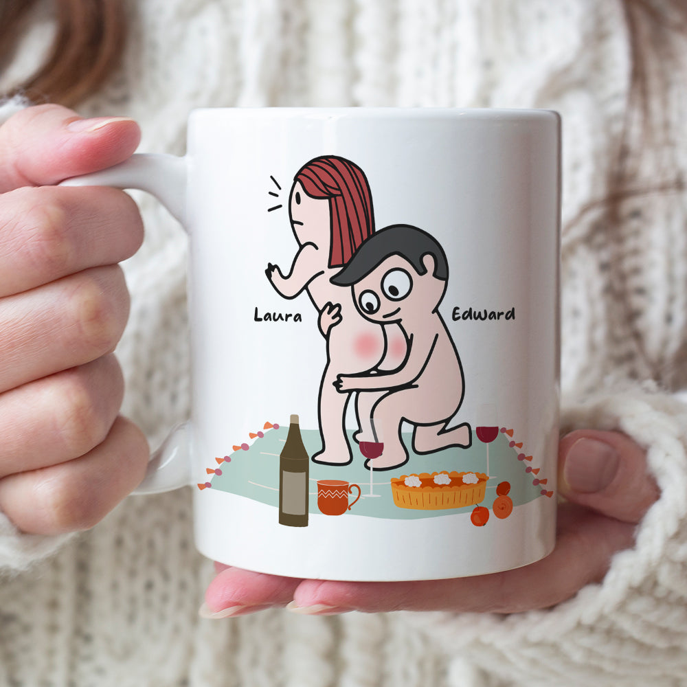 I Really Love Your Butt Personalized Mug, Funny Gift For Couple