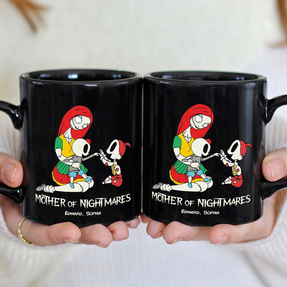 Dad Mom And Children 02QHDT230323 Personalized Black Coffee Mug