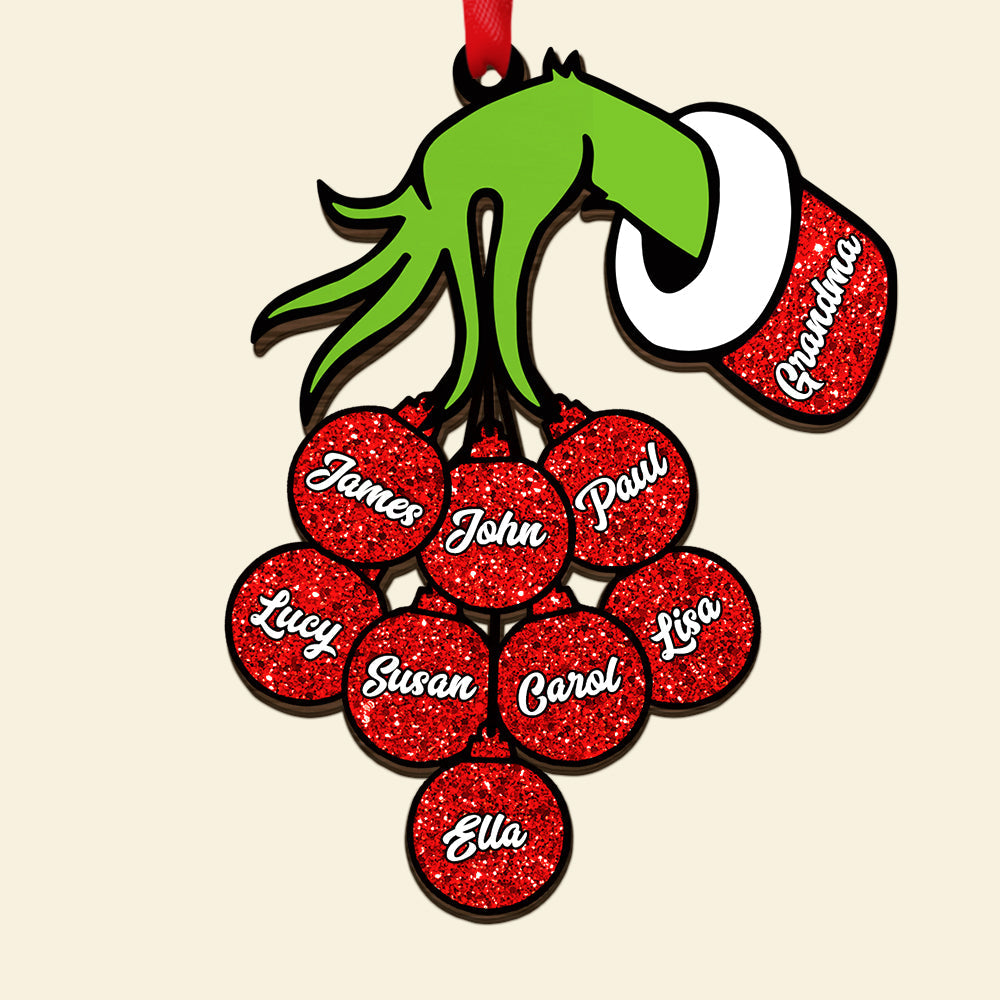Hand Ornament, Personalized Kids Ornament, Gift For Grandma, Grandparents