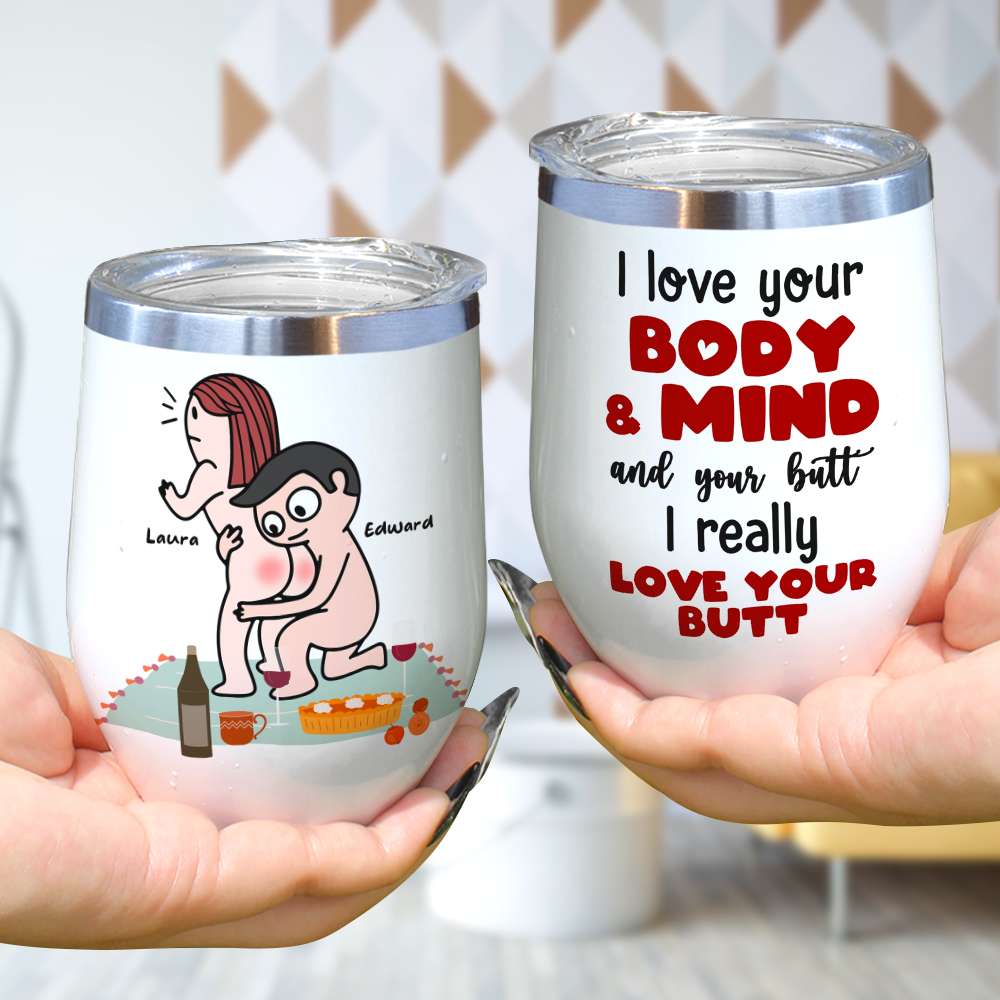 I Really Love Your Butt Personalized Mug, Funny Gift For Couple