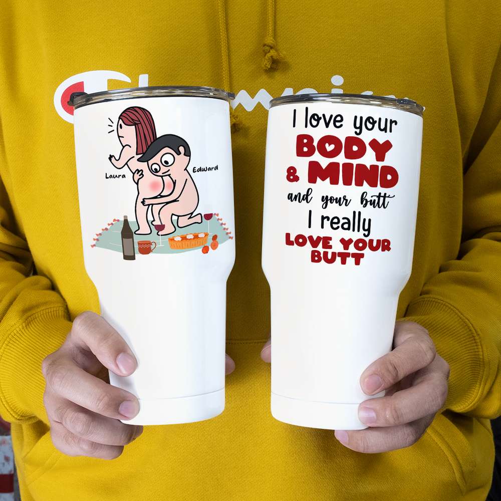 I Really Love Your Butt Personalized Mug, Funny Gift For Couple