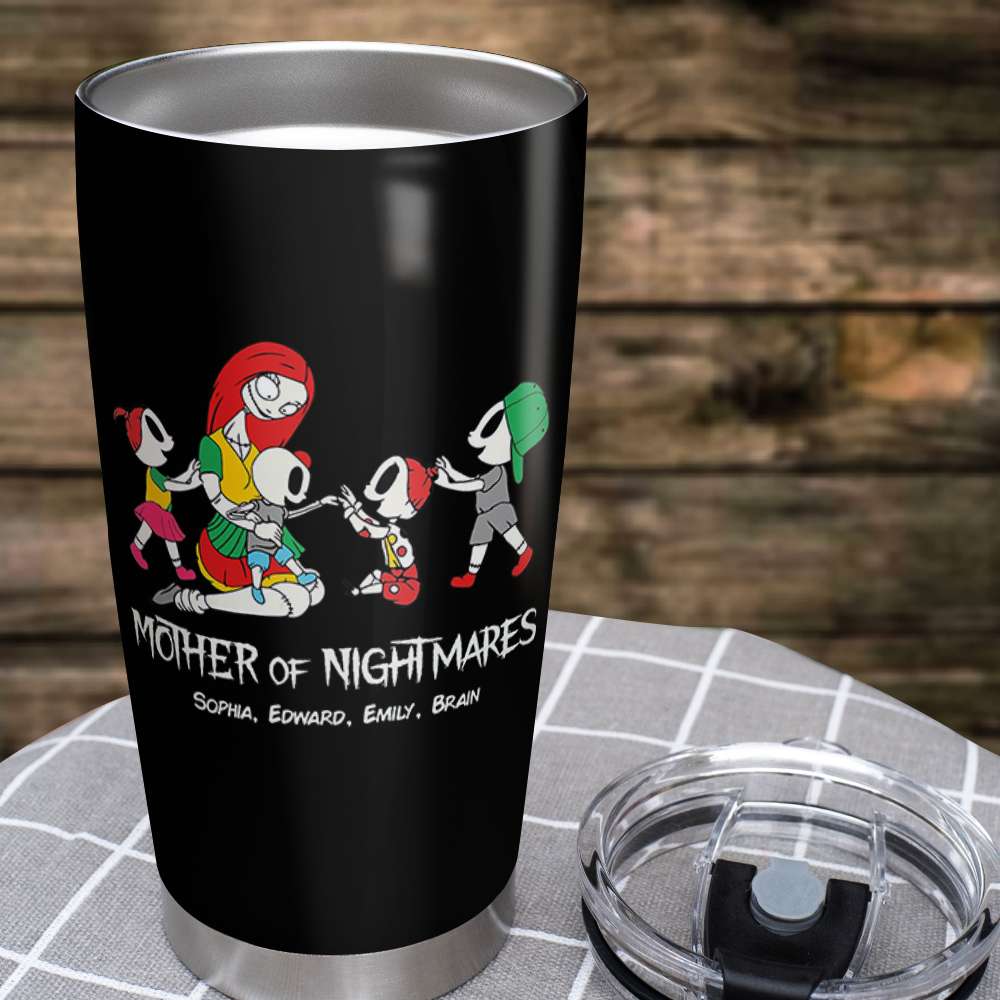Dad Mom And Children 02QHDT230323 Personalized Black Coffee Mug
