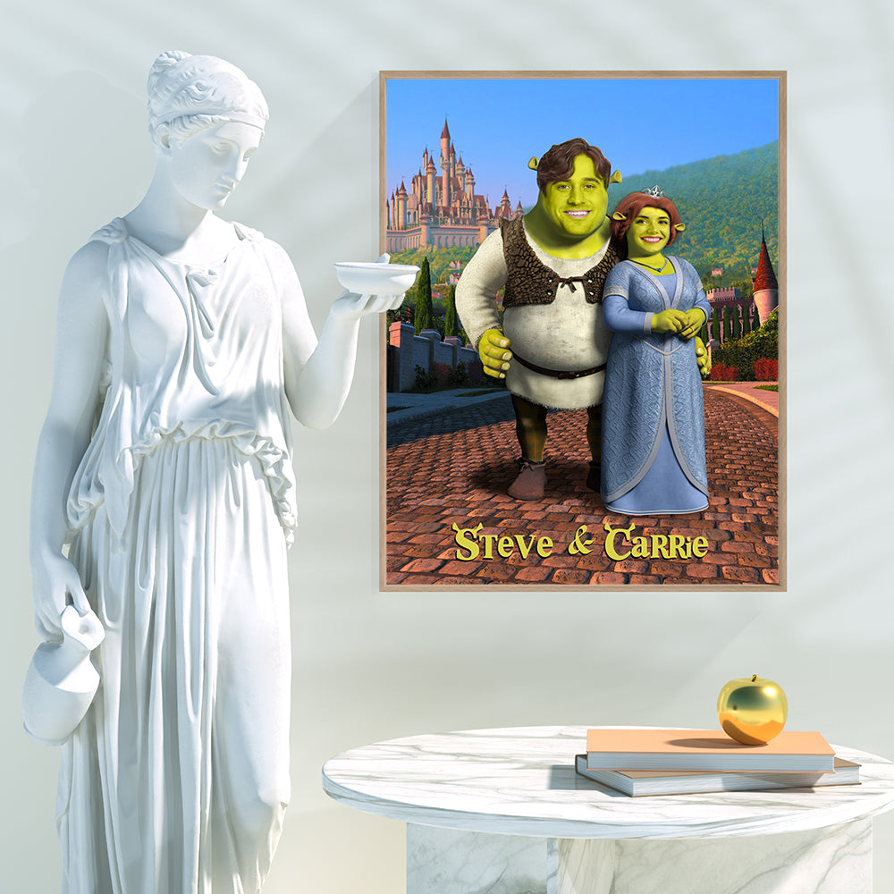 Custom Image Couple at Far Far Away Wall Art