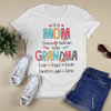 PresentsPrints, First Mom Now Grandma, Custom Name, Mother&#39;s Day gift, Personalized T-Shirt