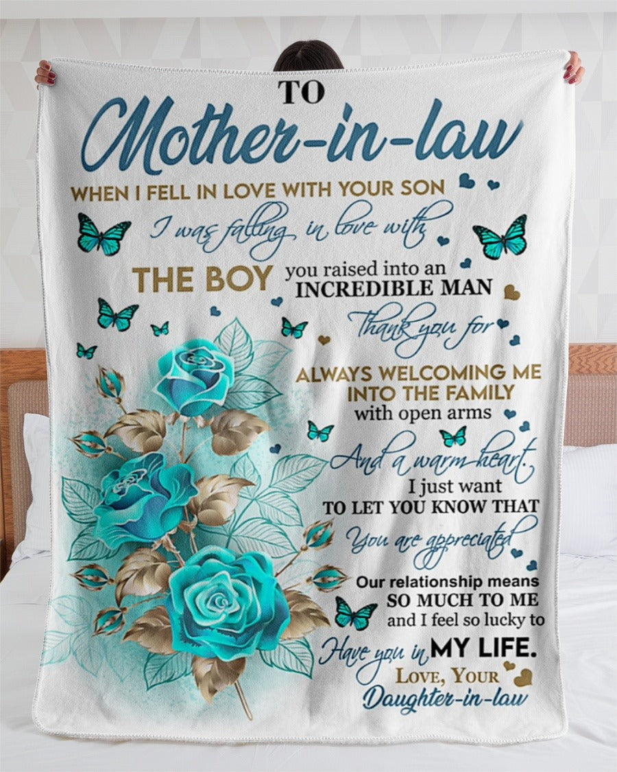 PresentsPrints, Gift For Mother-In-Law - Fleece Blanket