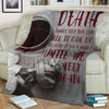 Death cannot stop true love Husband Fleece Blanket - Quilt Blanket