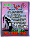 Oilfield Man&#39;s Wife Premium Fleece Blanket - Quilt Blanket