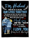 Wife To Husband You Had Me Fleece Blanket - Quilt Blanket