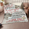 My Wife Lion Couple I Love You With My Whole Heart Gift From Husband Fleece Blanket - Quilt Blanket
