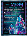 To My Mom I Know It&#39;s Not Easy For A Woman To Raise A Child Fleece Blanket - Quilt Blanket To My Husband We Come To Not By Finding A Perfect Person Fleece Blanket Home Decor Bedding Couch Sofa Soft and Comfy Cozy