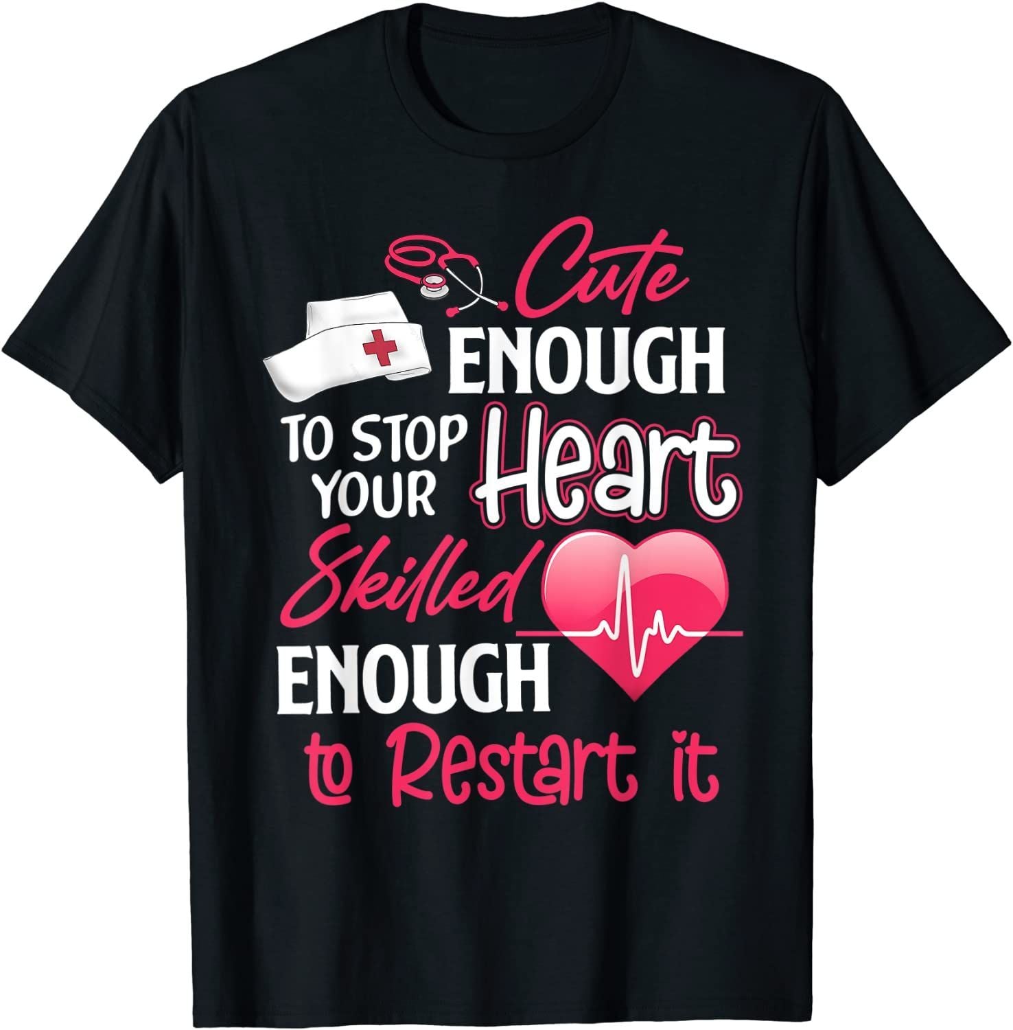 PresentsPrints, Cute Valentine Day CNA CRNA LPN LVN LAD CPN Nurses Nursing, Nurse T-Shirt