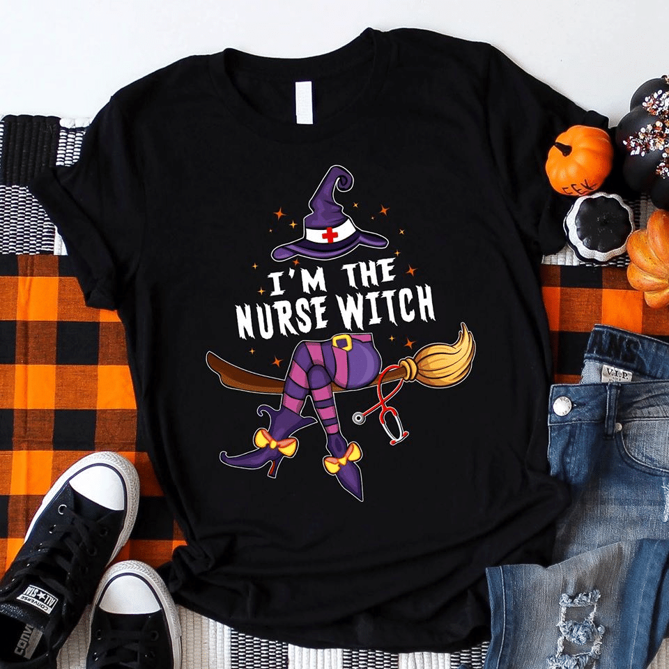 PresentsPrints, Halloween I'm the nurse witch, Nurse T-Shirt