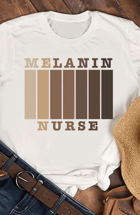 PresentsPrints, Melanin nurse nurse's day, Nurse T-Shirt