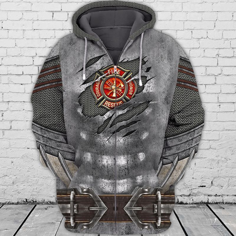 PresentsPrints, Firefighter Honor  For Men And Women Firefighter Full Printed 3D Hoodie
