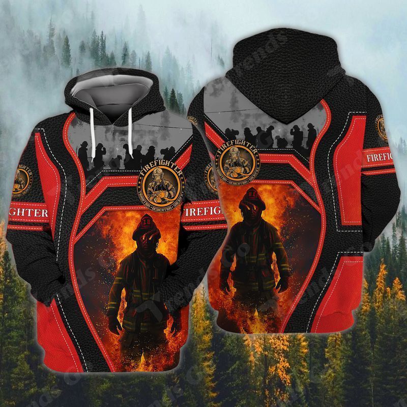 PresentsPrints, Memorial Day Firefighter For Men And Women Firefighter Full Printed 3D Hoodie