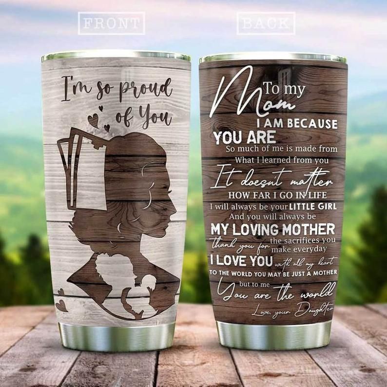 PresentsPrints, Nurse Mom Im so proud of you Gift for lover Day Travel, Nurse Tumbler