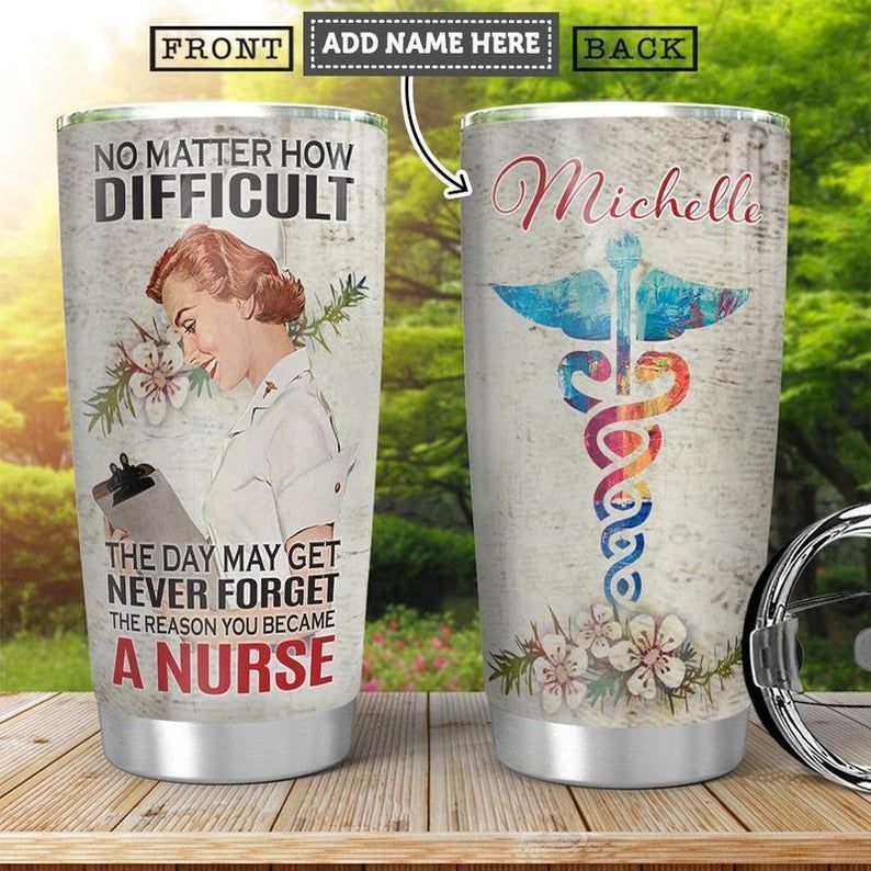PresentsPrints, Nurse Personalized icon medical Gift for lover Day Travel, Nurse Tumbler