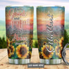 PresentsPrints, Personalized every good and perfect gift is from above sunflower sunset tumbler size 20oz-30oz