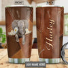 PresentsPrints, Personalized elephant daisy chrysanthemum tumbler size 20oz-30oz