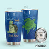 PresentsPrints, Sea turtle personalized tumbler wisdom gift for lover day travel Stainless steel tumbler size 20 Oz - 30 Oz