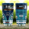 PresentsPrints, Personalized hippie peace love car tumbler size 20oz-30oz