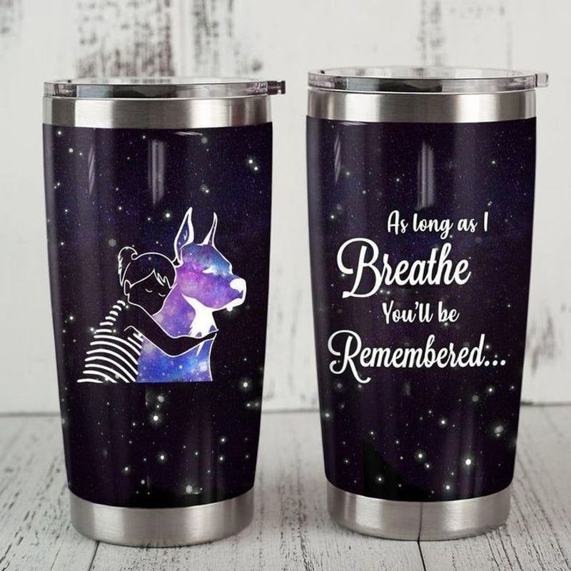 PresentsPrints, As long as i breathe youll be remembered dog tumbler all over print size 20oz-30oz
