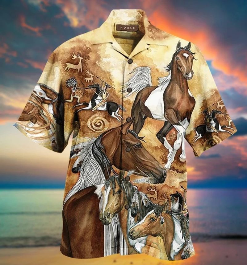 PresentsPrints, Horse native, Hawaiian Shirt