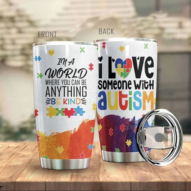 PresentsPrints, I love someone with autism gift for lover day travel tumbler all over print size 20oz-30oz