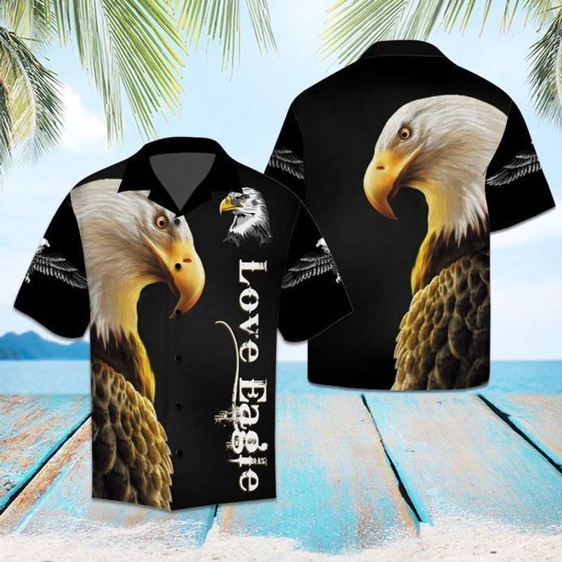 PresentsPrints, Love eagle, Hawaiian Shirt