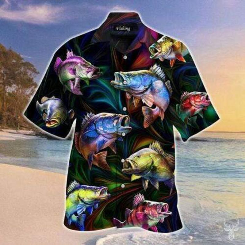 PresentsPrints, Fishing, Hawaiian Shirt