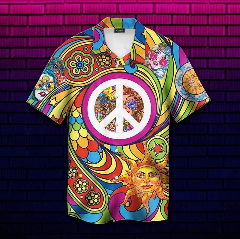 PresentsPrints, Hippie soul peace, Hawaiian Shirt