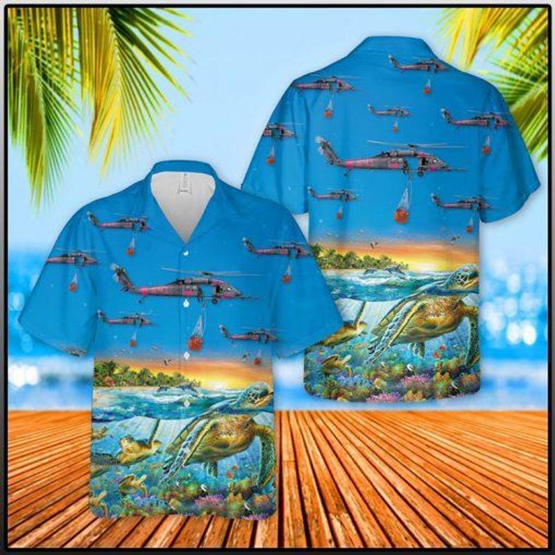 PresentsPrints, Rescue pave hawk turtle sea, Hawaiian Shirt