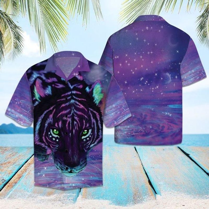 PresentsPrints, Tiger galaxy, Hawaiian Shirt