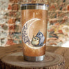 PresentsPrints, I love you to the moon and back owl tumbler all over print size 20oz-30oz