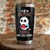 PresentsPrints, I run on caffeine pandas and cuss words tumbler all over print size 20oz-30oz