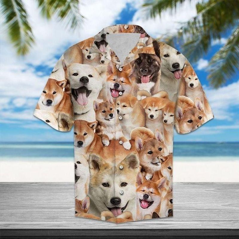 PresentsPrints, Shiba Inu dog, Hawaiian Shirt