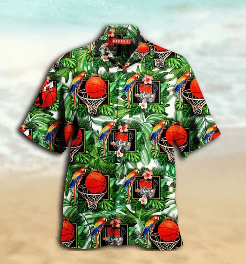 PresentsPrints, I Love basketbal hoop there it is short sleeve hawaiian shirt unisex size S-5XL