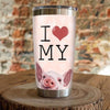 PresentsPrints, I love my pig heart tumbler all over print size 20oz-30oz