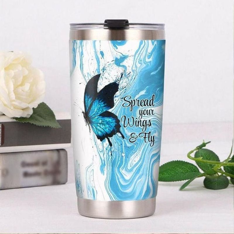PresentsPrints, Spread your wings and fly butterfly tumbler all over print size 20oz-30oz