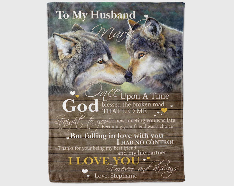 To My Husband Blanket For Husband, Gift For Husband Birthday, Family Home Decor Bedding Couch Sofa Soft and Comfy Cozy