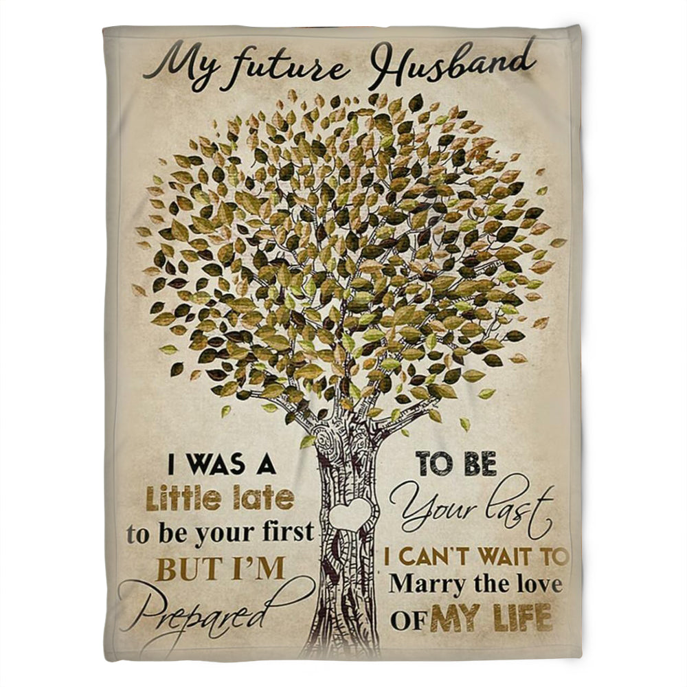 Tree Blanket, My Future Husband Blanket. Marry The Love Of My Life.Gift For Husband Family Home Decor Bedding Couch Sofa Soft and Comfy Cozy