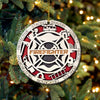 PresentsPrints, Strong Bravery Symbol For Firefighters Wood Ornament