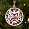 PresentsPrints, Strong Bravery Symbol For Firefighters Wood Ornament