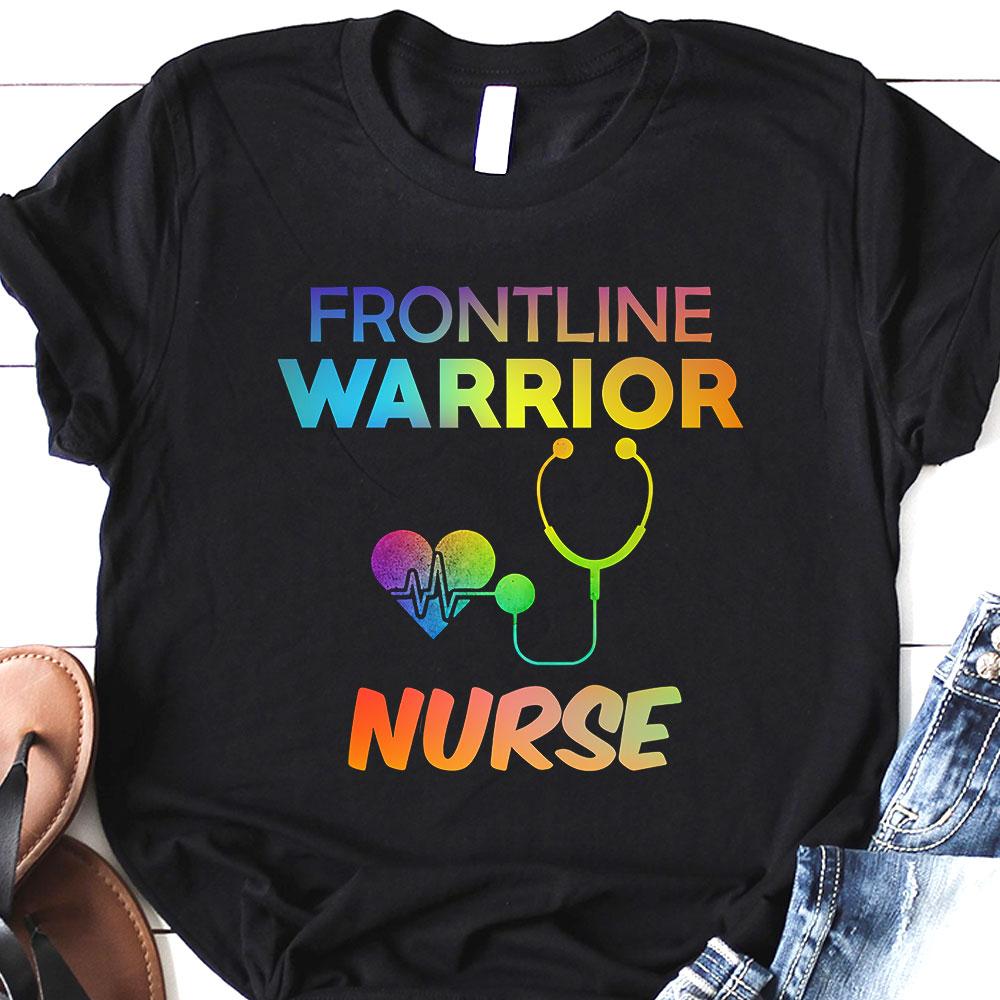 PresentsPrints, Nurse Frontline Warrior ANQZ1210036Z Dark Classic T Shirt