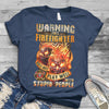 PresentsPrints, Firefighter Skull T-Shirt