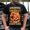 PresentsPrints, Firefighter Skull T-Shirt
