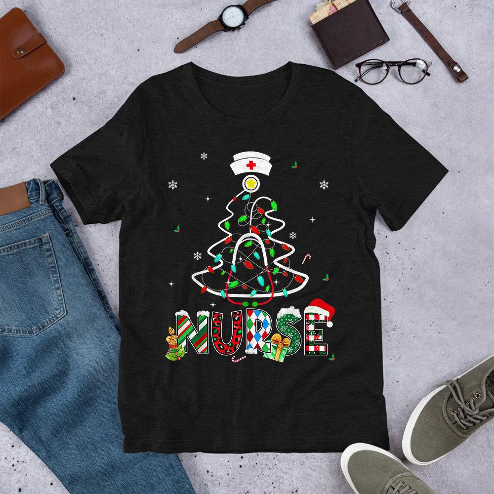 PresentsPrints, Nurse Christmas Tree DNGB0111007Z Dark Classic T Shirt