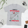 PresentsPrints, I Want a Hippopotenuse for Christmas - Teacher T-Shirt