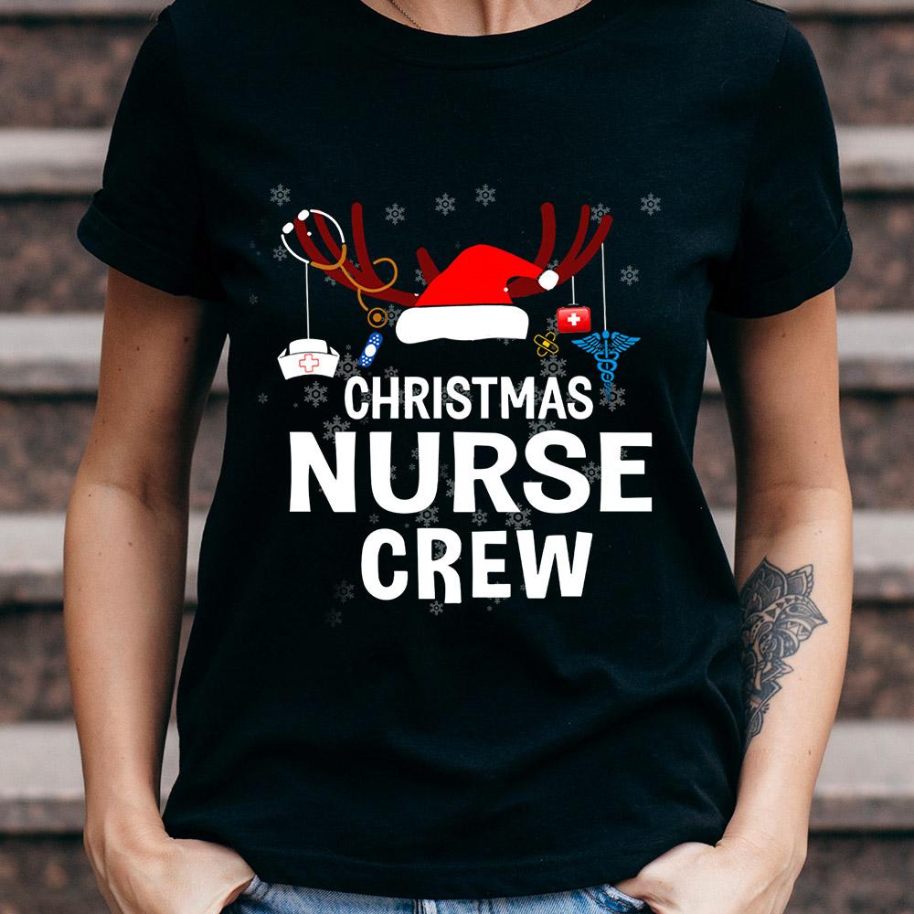 PresentsPrints, Nurse Crew Christmas MDGB0111007Z Dark Classic T Shirt