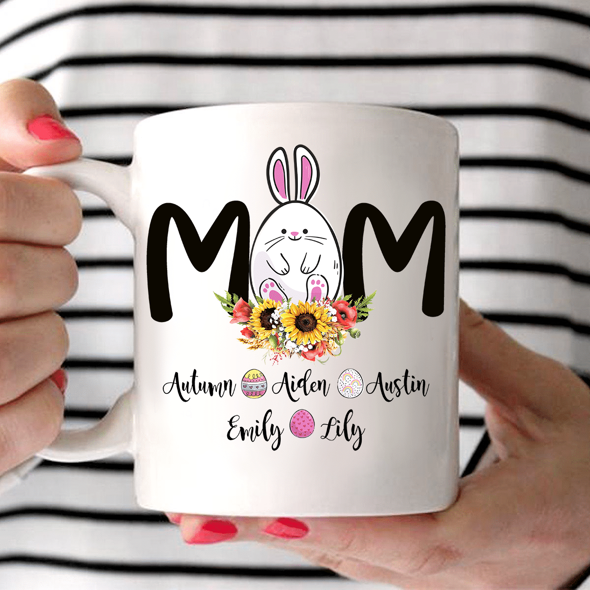 PresentsPrints, Personalized Mom Easter's Day Gift For Mom Ceramic Mug Great Customize